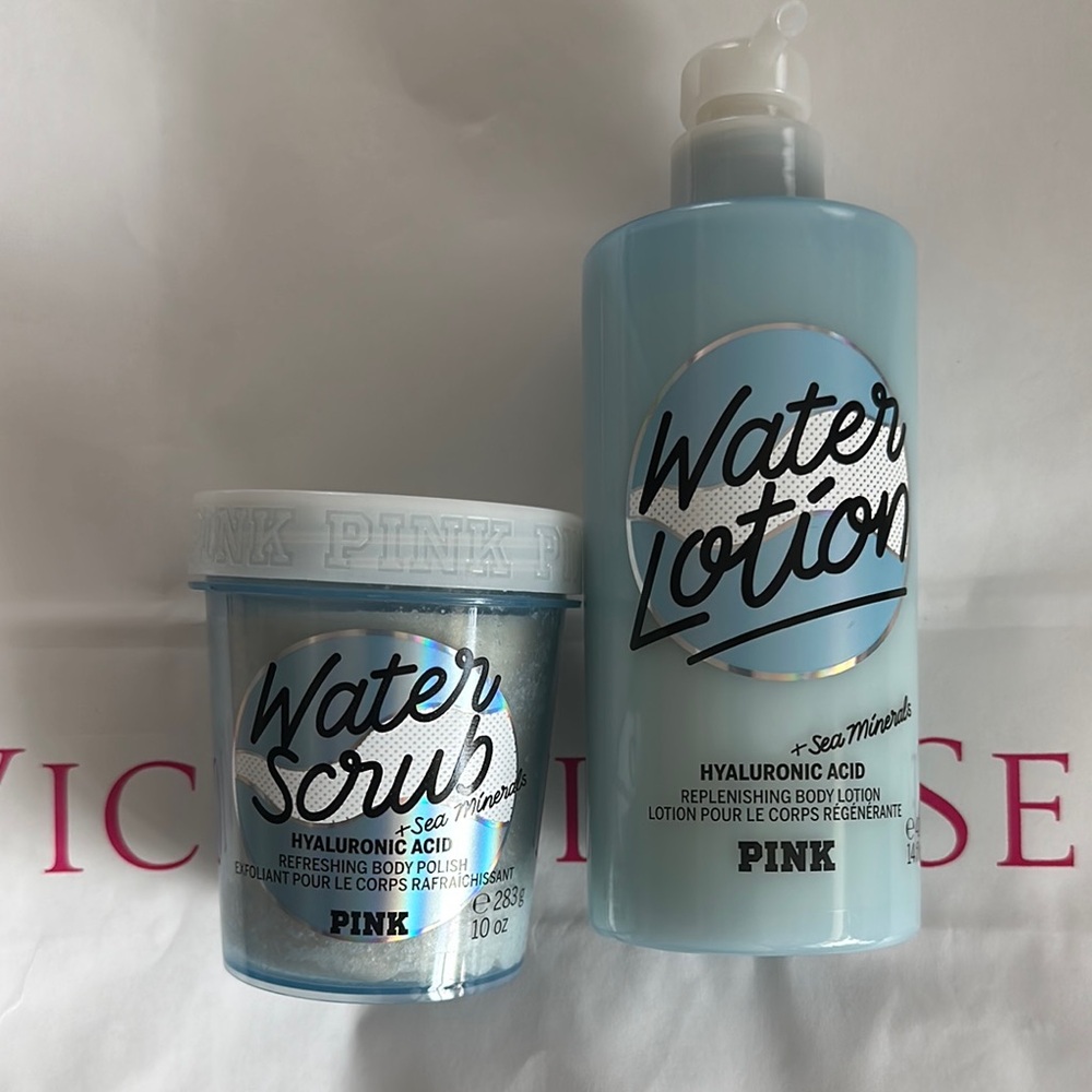 VS PINK Water Lotion & Water Scrub